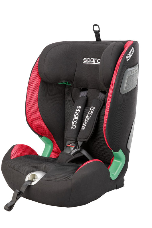 SPARCO fotelik samochodowy 76-150 cm 9-36kg I-SIZE SK5000i isofix CZERWONY