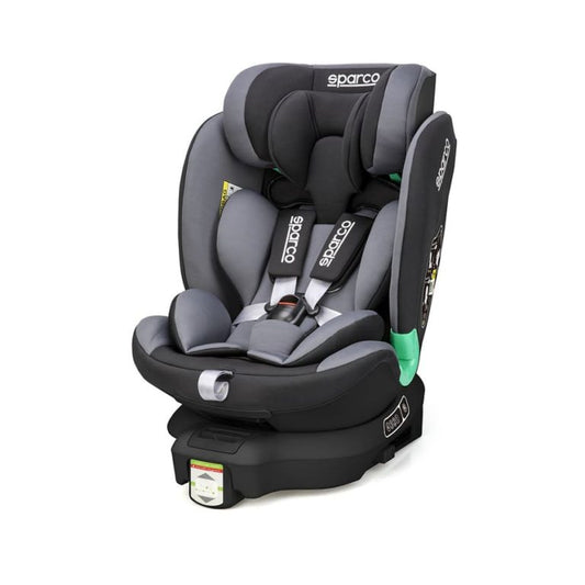 Fotelik samochodowy OBROTOWY 40-135 cm SPARCO SK6000i ISOFIX SZARY