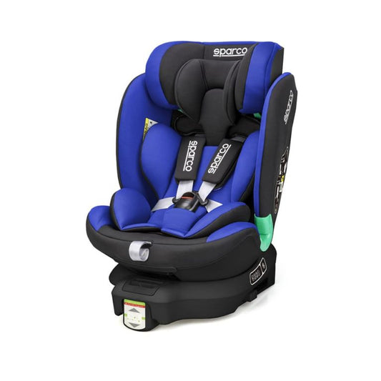 Fotelik samochodowy OBROTOWY 40-135 cm SPARCO SK6000i ISOFIX NIEBIESKI