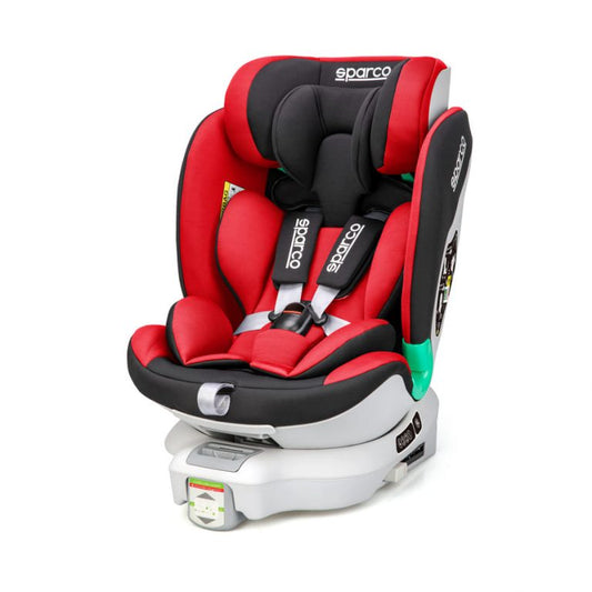 Fotelik samochodowy OBROTOWY 40-135 cm SPARCO SK6000i ISOFIX CZERWONY
